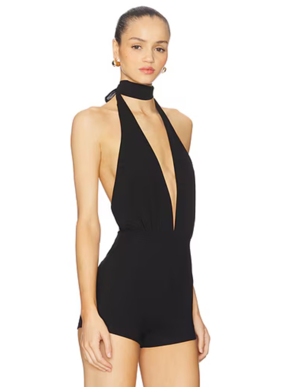 Superdown Ambrosia Romper In Black // Size Medium